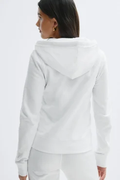 Discount Gina Tricot 14+ 2 way zip hoodie Wit