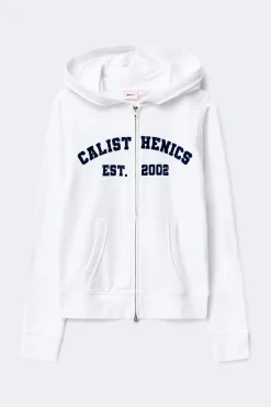 Discount Gina Tricot 14+ 2 way zip hoodie Wit