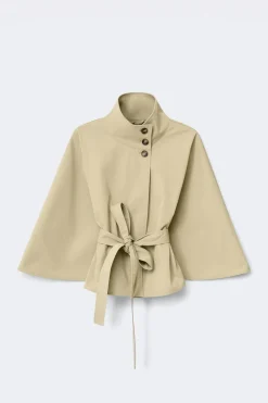 Gina Tricot 14+ belted trench cape Beige