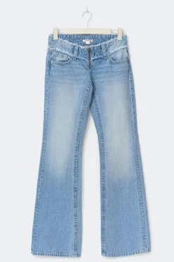 New Gina Tricot 14+ cut off loose jeans tall Blauw