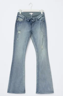 Best Gina Tricot 14+ delulu flare jeans curve Blauw
