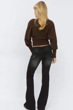 New Gina Tricot 14+ dixie ultra low jeans Zwart