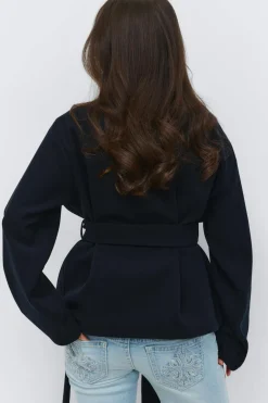 Best Gina Tricot 14+ felt wrap jacket Blauw