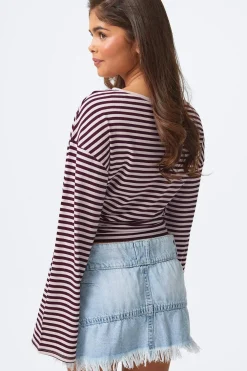 New Gina Tricot 14+ fitted long sleeve top Roze