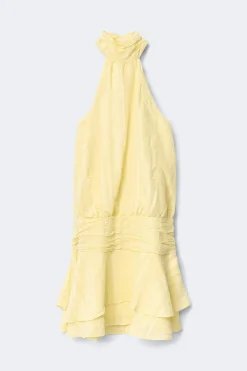 Gina Tricot 14+ halterneck dress Geel