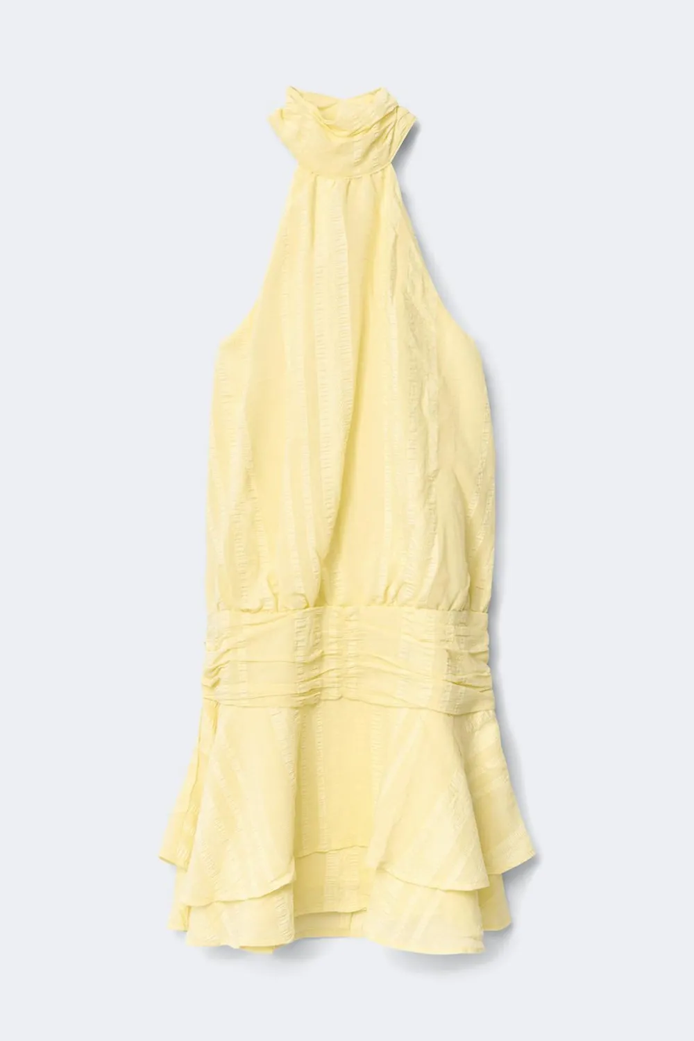 Gina Tricot 14+ halterneck dress Geel
