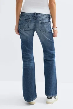 Gina Tricot 14+ hip hug loose jeans tall Blauw