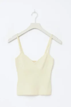 Discount Gina Tricot 14+ knitted singlet Geel