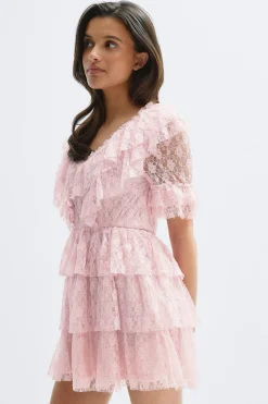 Online Gina Tricot 14+ lace dress Roze