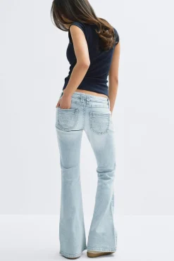 Hot Gina Tricot 14+ low rise flare jeans Blauw