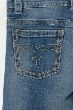 Gina Tricot 14+ low rise flare jeans Blauw