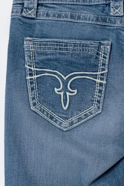 Gina Tricot 14+ low rise flare jeans tall Blauw