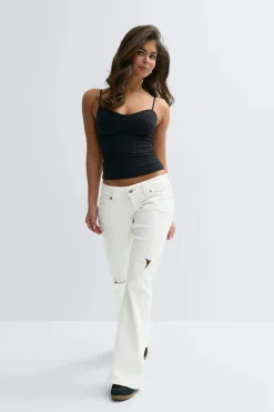 Best Gina Tricot 14+ low rise jeans petite Wit