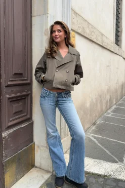 Outlet Gina Tricot 14+ miss lowlow jeans Blauw
