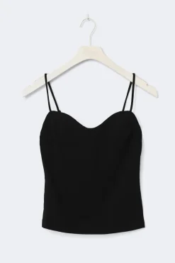 Gina Tricot 14+ padded singlet Zwart