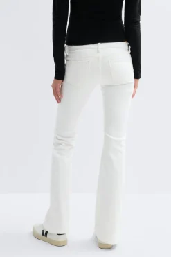 Discount Gina Tricot 14+ pleated tie jeans tall Wit