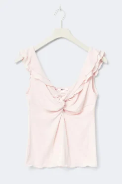 Outlet Gina Tricot 14+ ruched top Roze