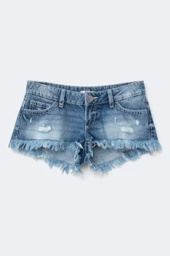 Discount Gina Tricot 14+ slay low denim shorts Blauw