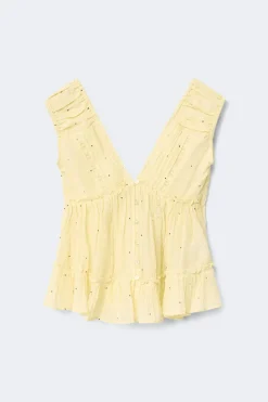 Gina Tricot 14+ sol blouse Geel