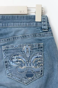 Clearance Gina Tricot 14+ sparkle flare jeans curve Blauw