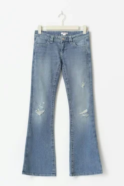 Best Gina Tricot 14+ sparkle flare jeans tall Blauw