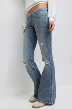 Best Gina Tricot 14+ sparkle flare jeans tall Blauw