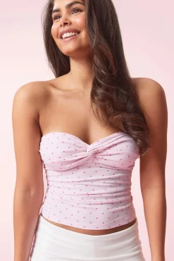 Gina Tricot 14+ tanlines bandeau top Roze