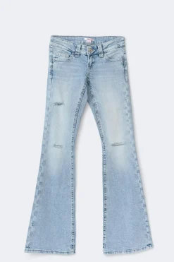New Gina Tricot 14+ the cross low flare jeans Blauw