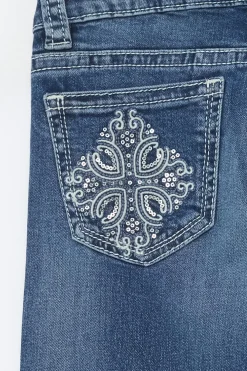 Clearance Gina Tricot 14+ the cross low flare jeans Blauw