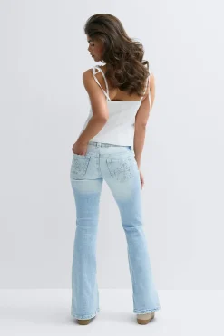New Gina Tricot 14+ the cross low jeans petite Blauw
