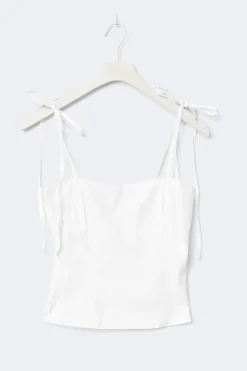 Sale Gina Tricot 14+ tie singlet Wit