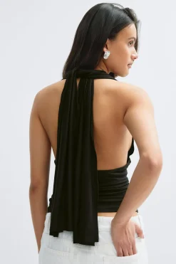 Hot Gina Tricot 14+ tie top Zwart