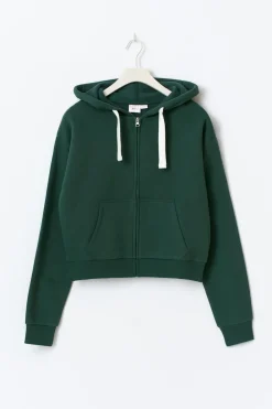 New Gina Tricot 14+ zip hoodie Groen