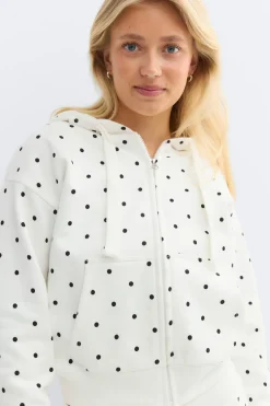 New Gina Tricot 14+ zip hoodie Wit