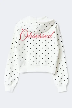 New Gina Tricot 14+ zip hoodie Wit