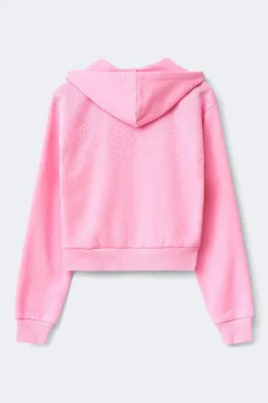 Sale Gina Tricot 14+ zip hoodie Roze