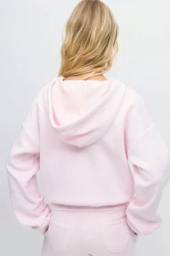 Outlet Gina Tricot 14+ zip hoodie Roze