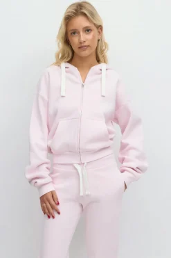 Outlet Gina Tricot 14+ zip hoodie Roze