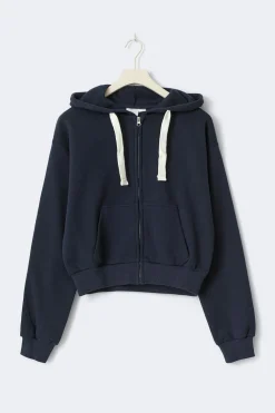 Gina Tricot 14+ zip hoodie Blauw