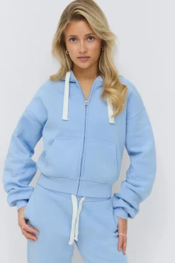 Clearance Gina Tricot 14+ zip hoodie Blauw