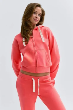 New Gina Tricot 14+ zip hoodie Roze
