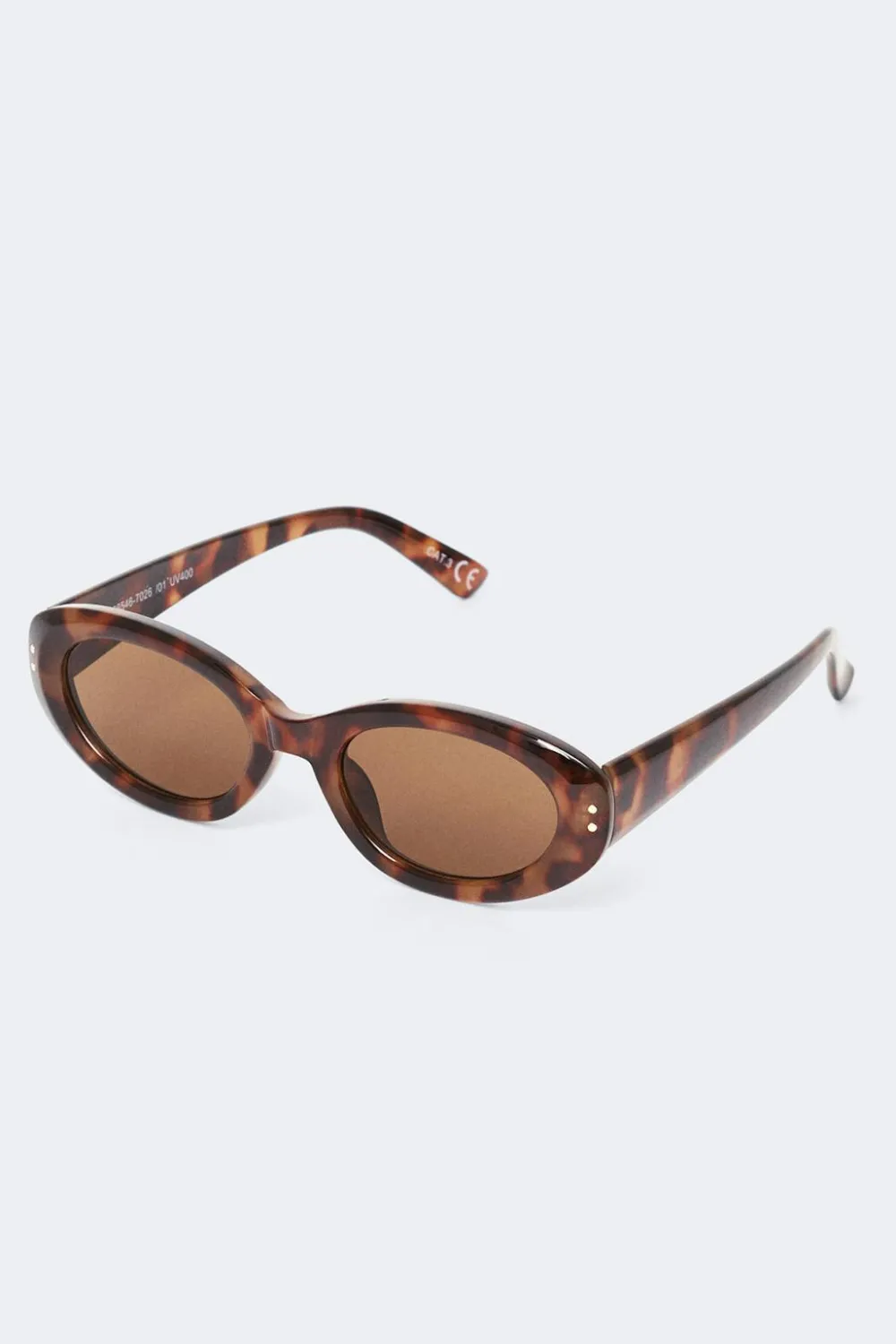 Discount Gina Tricot Angular sunglasses Bruin