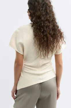 Sale Gina Tricot Asymmetric top Wit