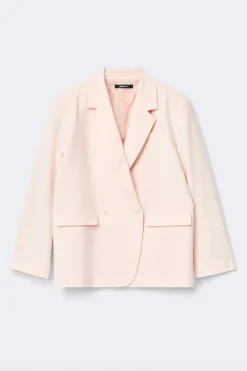 Gina Tricot Back high slit blazer Roze