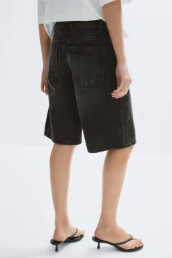 New Gina Tricot Baggy babe denim shorts Zwart