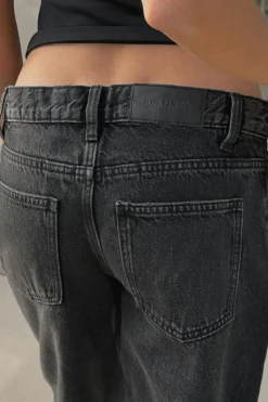 New Gina Tricot Baggy babe denim shorts Zwart