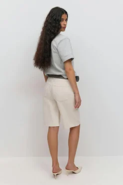 Online Gina Tricot Baggy denim shorts Beige
