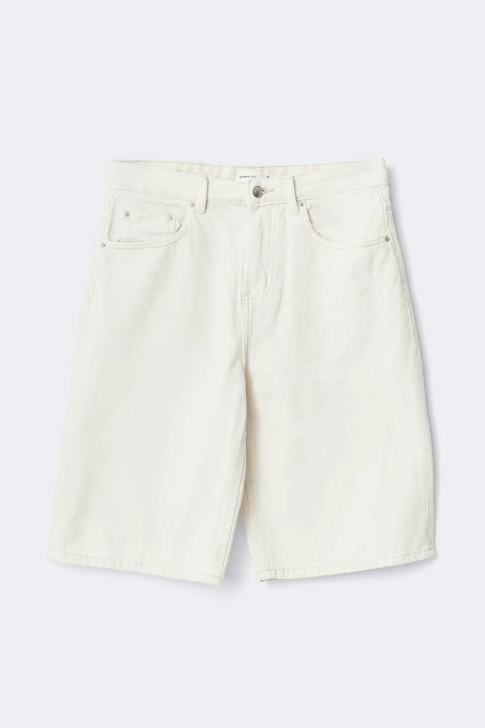 Online Gina Tricot Baggy denim shorts Beige