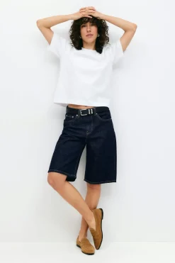 New Gina Tricot Baggy denim shorts Blauw