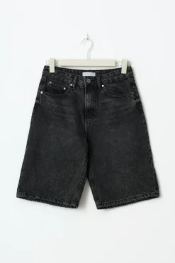 Online Gina Tricot Baggy denim shorts Zwart
